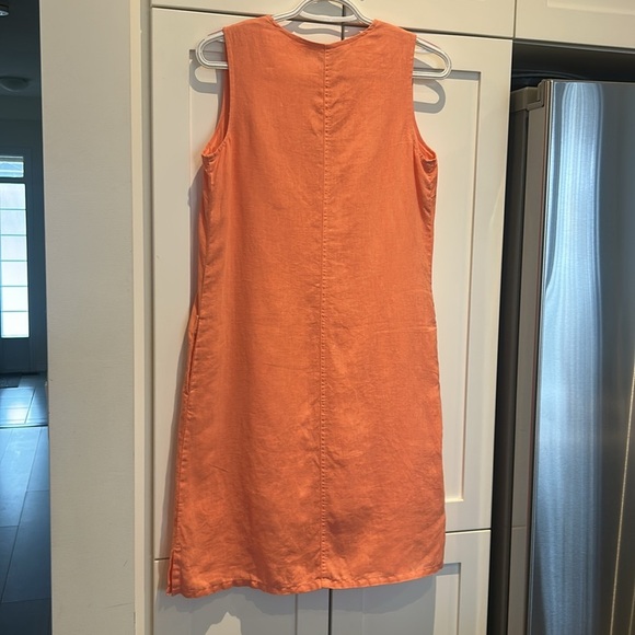 Tommy Bahama Coral Linen V-Neck Sleeveless SunDress Size XXS - Picture 13 of 13